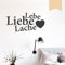 WANDKINGS Wandtattoo Lebe Liebe Lache (mit Herz) 50 x 25 cm beige - erhältlich in 33 Farben