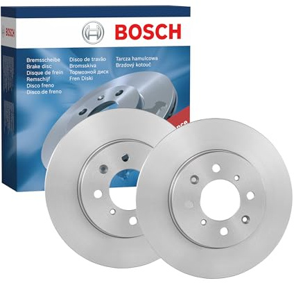 Bosch BD1437 Brake Disc Set - 257.7 mm Vented Discs - Front Axle - ECE-R90 Certified - Good Cooling, Reliable Braking, Corrosion Protection - 1 Set of 2 Discs