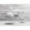 murando - Papier peint panoramique artistique 400x280 cm - Revêtement mural décoration salon - Design moderne - Abstraction bois figures géométriques illusion fond gris moderne f-A-0322-a-a