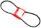 HONDA 22431-vl0-b00 Lawn Mower V-Belt by Honda