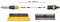 YACHTICON Waschbürsten Set Nr. 2 - Alu Teleskop Waschbürste 130-300cm & Ersatz Bürstenkopf mit Schwamm & Abzieher