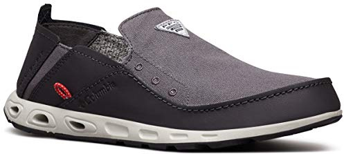 Columbia Men's Bahama Vent PFG Loafer, Titanium MHW/Bright Red, 9 D(M) US