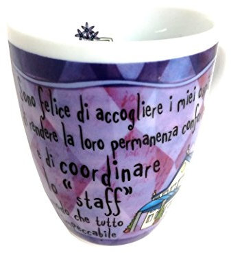 Simpatiche Tazze per La Colazione con Frasi Divertenti (Maitre d'Hotel)