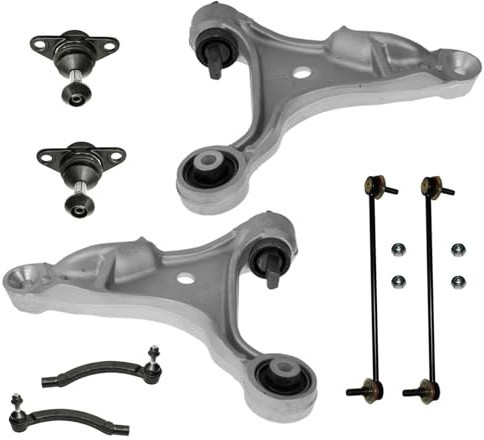 2x Querlenker Traggelenk 2x Spurstangenkopf 2x Koppelstange Vorderachse für Volvo S60 I V70 I (LV) V70 II (SW)