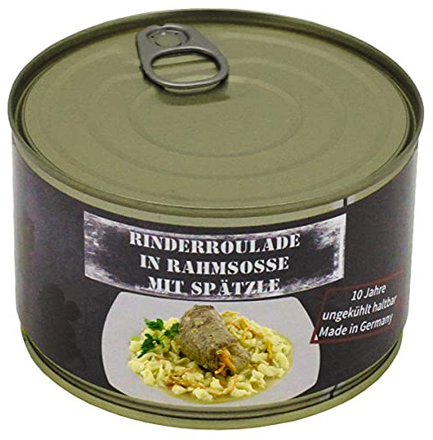 Rinderroulade mit Spätzle, Prepping Vollkonserve, 400 g