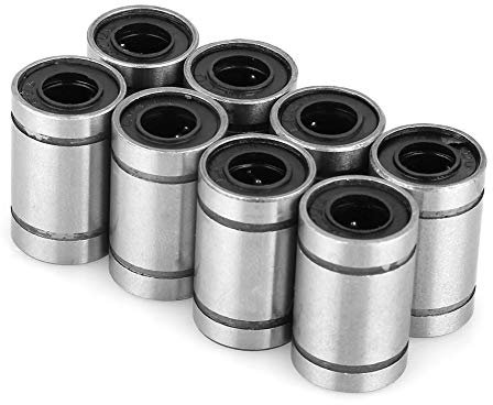 8 stücke lm6uu linearlager 6mm cnc linear motion kugellager buchse doppelseitige gummi versiegelt für 3d drucker cnc teile