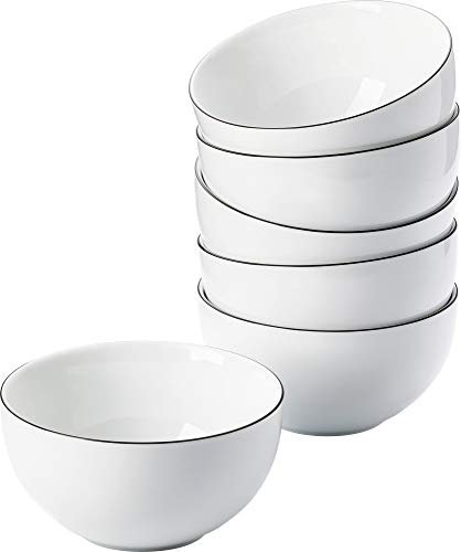 Arzberg - Cucina Basic - Colori Black - Schüsselset, Dessertschüssel - 6teilig - Geschenkkarton