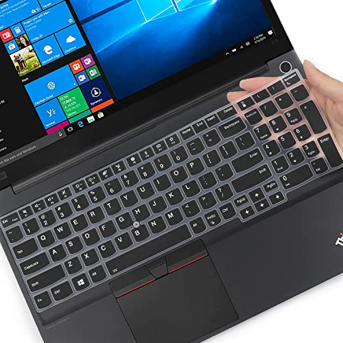 Keyboard Cover for 15.6 Lenovo ThinkPad E15 Gen 4/3/2, ThinkPad L15 Gen 2/1, ThinkPad T15 T15p T15g P15 P15s P15v Gen 3/2/1, ThinkPad E580 E590 E595 L580 L590 P52 P53 P72 P73 T570 T575 T580 T590 -BK