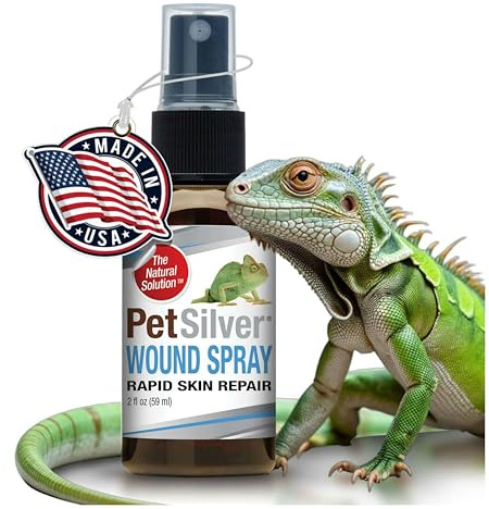 PetSilver Reptile Wound Spray, Skin Repair, Silver Snake Spray, 2 fl oz