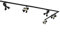 QAZQA - Modern Schienensystem Komplettset I Spotlight I Deckenspot I Deckenstrahler I Strahler mit 5-flammig Spot I Spotlight I Deckenspot I Deckenstrahler I Strahler I Lampe I Leuchtes schwarz - Film