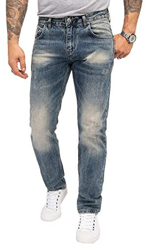 Indumentum Jeans Herren Hose Regular Fit Denim | Herrenjeans mit geradem Bein, lange Jeanshose für Alltag und Freizeit