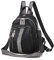 Estwell Rucksack Damen Elegant PU Leder Cityrucksack Umhängetasche Klein Schultertasche Schulrucksack Casual Daypack Tagesrucksack für Schule Reisen Arbeit, Schwarz