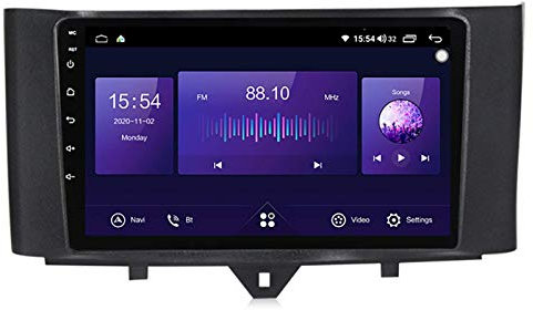 Autoradio Sat Nav Adatto per Mercedes-Benz Smart Fortwo 2011-2015 Auto Stereo Veicolo GPS Capacitivo Touch HD Carplay Radio Multimedia System Tracker