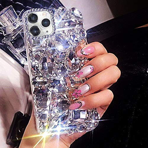 Bonitec Glitter Case for iPhone 14 Pro Max, Clear, Luxury Diamond Design