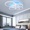 STCH Plafon LED Techo Regulable, Lamparas de Techo Salon, Lampara Techo Dormitorio con Control Remoto 80W, Plafones de Techo Modernos, Iluminación Lámpara para Cocina Oficina Corredor Balcón