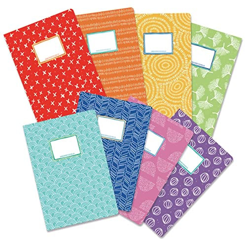 Papierdrachen 8 dossiers rapides en carton de qualité supérieure pour enfants | DIN A4 | Motif arc-en-ciel - Dossier rapide en carton 350g/m² - Set numéro 1