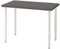 IKEA OLOV/LINNMON Schreibtisch, 100x60cm, Dunkelgrau/Weiß