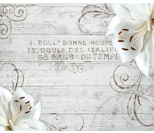 murando - Fototapete Vlies Blumen Lilien, 500x350 cm, Schlafzimmer, Full HD | Full HD Druck, 3D-Effekt, lichtbeständige Farben, ideal fürs Wohn- oder Schlafzimmer, schnelle Montage, lichtbeständig, edel