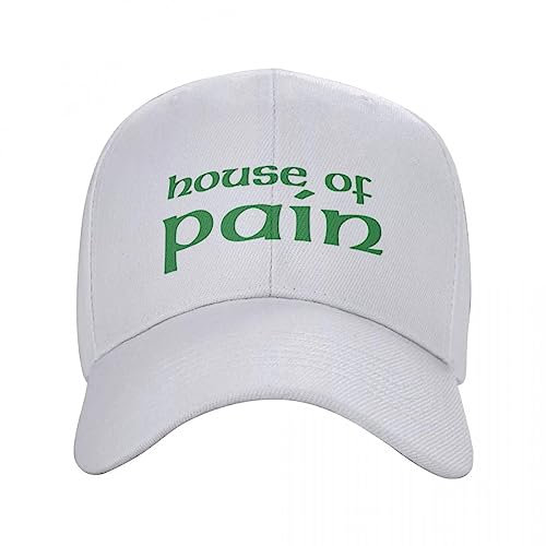 TONFON Baseballkappe Hiphop Sonnenhut House of Pain Orignal Old School Logo Kappe Baseballkappe Visier Damen Herren Golfbekleidung Herren Snapback Verstellbare Geburtstagsgeschenke