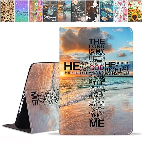 JDHJFBFJNP for iPad 10th Generation Case 2022 10.9 Inch, Premium PU Leather Stand Folio Cover with Auto Sleep/Wake for iPad 10th Generation 10.9 2022, God Jesus Christian Cross