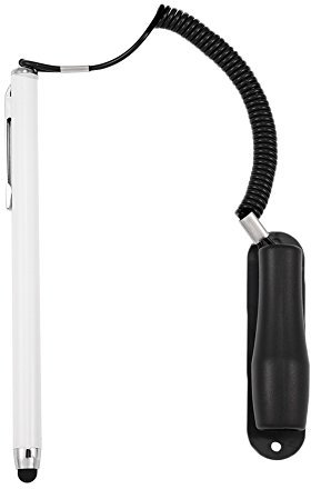 Penna Stilo Per Touch Screen Capacitivo Universale con Base di Fissaggio a Corda a Molla,Penna Stilo Per Touch Screen Capacitivo Per Telefoni Cellulari E Tablet, Penna Touch Per Telefono Cellulare/ta