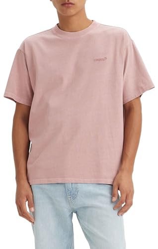 Levi's Men's Red Tab Vintage Tee T-Shirt, Garment Dye Woodrose Jersey, L