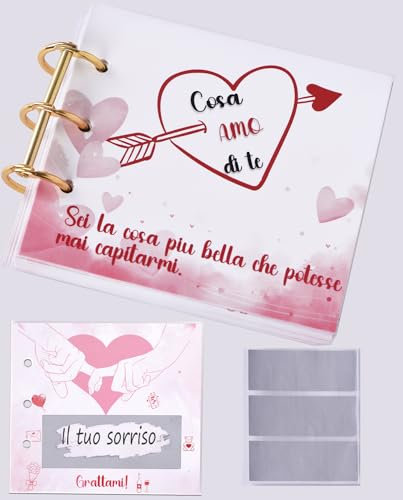 24 Stück Adventskalender für Paare, personalisierbar, Ich liebe dich für ihn oder sie, 24 romantische Überraschungskarten, originelles Geschenk für Freund, Valentinstag, Jahrestag (Was ich liebe dich)