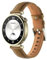 Correa de piel auténtica suave compatible con Huawei Watch GT4 41 mm/GT5 41 mm, 18 mm correa de repuesto para Huawei GT5 Pro 42 mm accesorio (amarillo marrón)