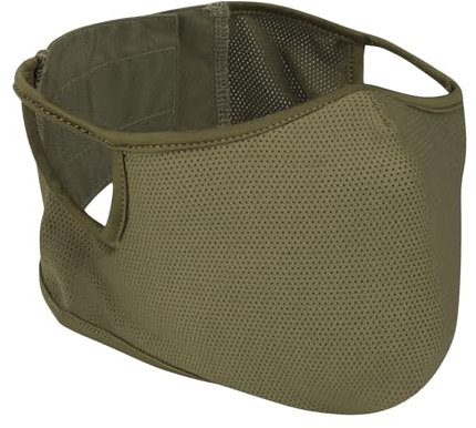 Qavctw Taktische Schießmaske, faltbar, Airsoft Silikonmaske, atmungsaktiv, freies Ohr, Outdoor, halbes Gesicht, Netz, Militärmaske für Schießen, Reiten, Klettern, Paintball, Jagd, Spiel