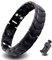 HAQI Magnetarmband Energie Herren Drei Reihen Magnetfeldtherapie Edelstahl Arthritis Armband Schmuck 22cm