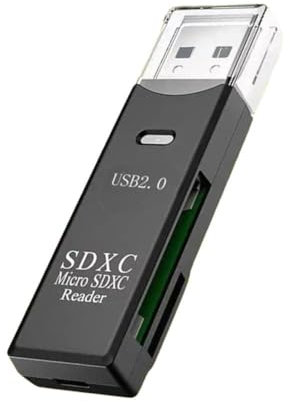 Mini lector de tarjetas 2 en 1 de alta velocidad, USB 3.0/2.0, micro SD TF, memoria inteligente para laptop, adaptador flash, lector de tarjetas