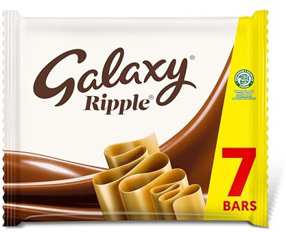 Galaxy Ripple Milk Chocolate Sharing Snacks Sweet Treats Multipack 7 x 30g