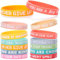 BETESSIN Motivationsarmbänder Kinder - 24x Silikon Armbänder mit Inspirierenden Sprüchen - Mutmacher Kinder - Abschiedsgeschenk Grundschule - kleine Geschenke für Schüler von Lehrern