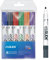 Eziglide 6 Assorted Drywipe White Board Pens, Bullet Tip – Refillable & Erasable Whiteboard Markers for Flipcharts, School & Office, Non-Permanent (Black, Red, Blue, Green, Purple & Orange)