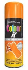 DIOXSTAR Orange Gloss Spray Paint, Quick Drying Paint, All Purpose Spray Paint for Metal, Wood, Plastic, Interior & Exterior Use, Easy to Use, 400ml (1 PCS)
