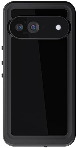 Ghostek Nautical Schlanke wasserdichte Schutzhülle für Google Pixel 9, integrierter Bildschirm- und Kameraobjektivschutz, kompatibel mit kabellosem Laden (6,3 Zoll, Schwarz)