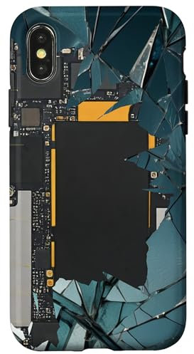 Vintage Motherboard Blueprint Case for iPhone X/XS