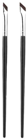 Pinceau fin et plat pour sourcils et pinceau biseauté pour application précise du maquillage M6Q4 Yeux sous les yeux