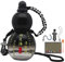 Gourd Water Bottle, 28oz Drinking Gourd Bottle with Strap, Waist Rope, Cup Brush, Charm, DIY Sticker, Leak-proof Reusable Vintage Chinese Style Monkey King Wukong Drinking Bottle (Black & Clear)