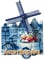 Amsterdam Holland 3D Windmill Fridge Magnet Souvenir Gift,Resin Handmade Amsterdam Refrigerator Magnet Home & Kitchen Decoration Collection