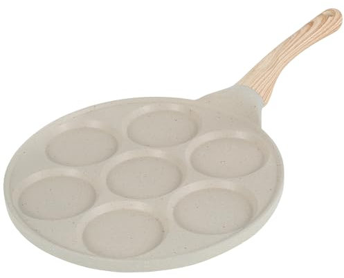 RHAIQBVC Pancake Pan Nonstick Pancake Maker 7 Cup Egg Cooker Pan Even Heating Pancake Maker Pan Practical Pancake Frying Pan Multifunctional Pancake Cooker Pan for Kids Breakfast Brunch
