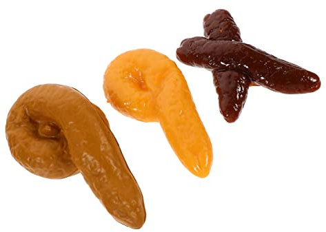 ibasenice 3St Simulation Poop-Modell Furzkissen Bausatz künstliche Hocker-Requisiten gefälscht Suprise lustige Spiele simuliertes Kotmodell Urlaub Streich Fäkalien Modell Plastik