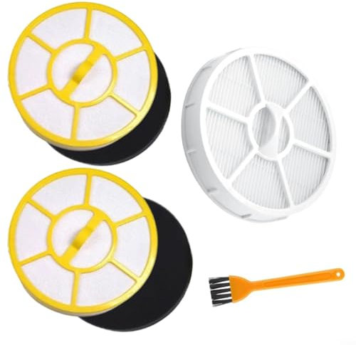 BlissfulAbode Lot de 6 filtres HEPA de rechange pour aspirateur Karcher VC3 1.198-125.0, 2.863-238.0 avec brosse de nettoyage