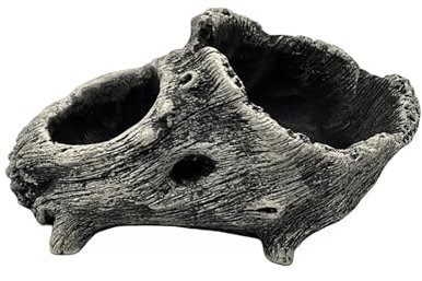 JUYAXIN Vintage Zement Pflanzgefäß mit Nachbildung Baum Wurzel Textur für Sukkulenten Bonsais Garten Display Dekoration Indoor Outdoor