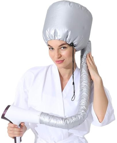 Casque pour Séchage Cheveux, Accessoire de Sèche-cheveux Amélioré, Chapeau de Sèche-cheveux Réglable, Casque de Séchage pour Sèche-Cheveux, Casque Sèche
