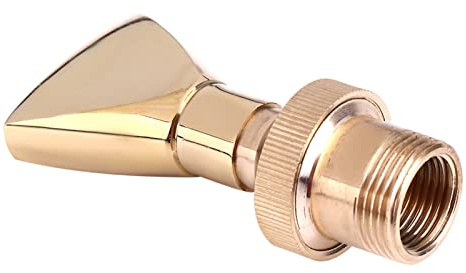 Majatou Brass Water Fountain Nozzle, Water Fountain Spray Head, 1/2 DN15 and 3/4 DN20 Fan Shaped Brass Fountain Nozzle Sprinkler Spray Head, Fountains Accessories for Garden Pond Library