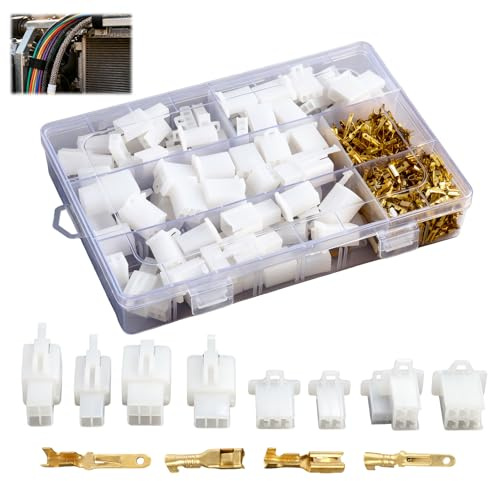480 Pièces 2.8mm Automobile Connecteur Kit, Kit de connecteurs de fil électrique de l’automobile, Connecteurs 2, 3, 4, 6 Broches, pour Voitures, Motos, Camions, Électrique Instruments