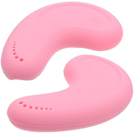 STOBAZA Cuffie in Silicone Riutilizzabili per Protezione Orecchie Durante Tintura e Lavaggio Capelli Resistenti ad Alte Temperature per Uso in Centri di Bellezza e Parrucchieri da Rosa