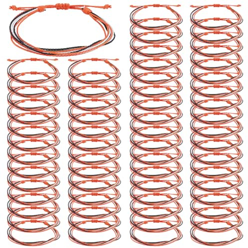 DOODLREAM 60er-Pack Team-Armbänder, Großpackung, Verstellbare Armbänder für Sportspiele, Geschenke für Basketball, Softball, Baseball, Fußball und American Football