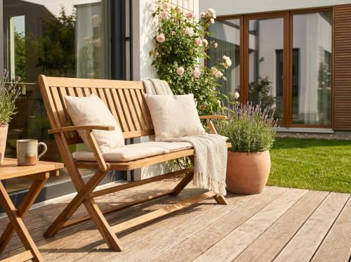 2-Sitzer faltbare Gartenbank aus Akazienholz, Braun | Klappbar, FSC® Akazienholz, 2-Sitzer, Wetterbeständig